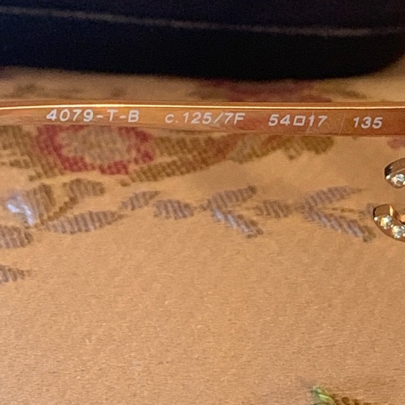 RARE CHANEL 2000S Orange Gradient Logo CC Dangling Sunglasses Gold Frame - Picture 6 of 9